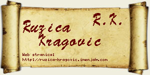 Ružica Kragović vizit kartica